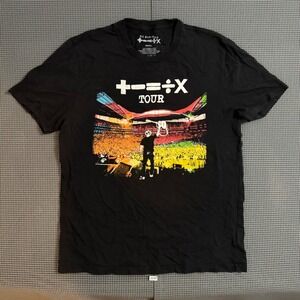 Ed Sheeran Mathematics Tour 2023 Black Graphic T-Shirt Small Organic Cotton